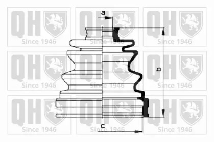 Комплект пыльника QUINTON HAZELL QJB223