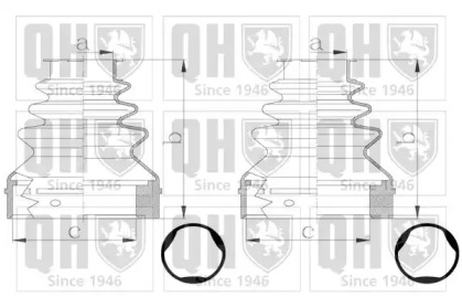 Комплект пыльника QUINTON HAZELL QJB2793