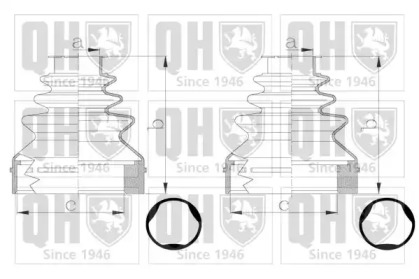 Комплект пыльника QUINTON HAZELL QJB2795