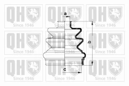 Комплект пыльника QUINTON HAZELL QJB282