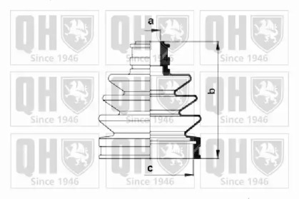 Комплект пыльника QUINTON HAZELL QJB289