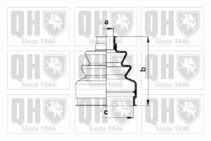 Комплект пыльника QUINTON HAZELL QJB330