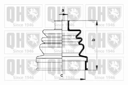 Комплект пыльника QUINTON HAZELL QJB369