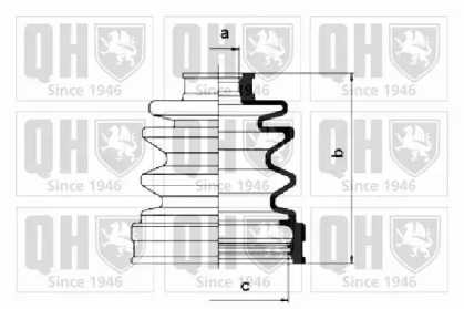 Комплект пыльника QUINTON HAZELL QJB375