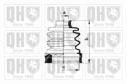 Комплект пыльника QUINTON HAZELL QJB401