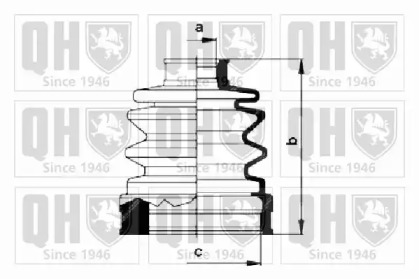 Комплект пыльника QUINTON HAZELL QJB402