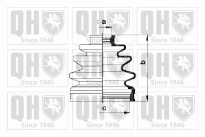 Комплект пыльника QUINTON HAZELL QJB421