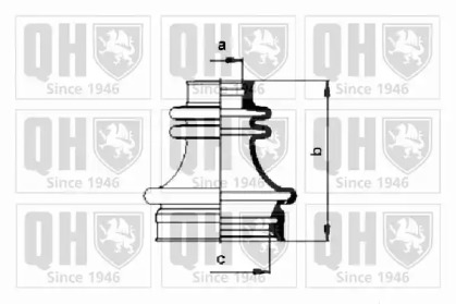 Комплект пылника, приводной вал QUINTON HAZELL QJB451
