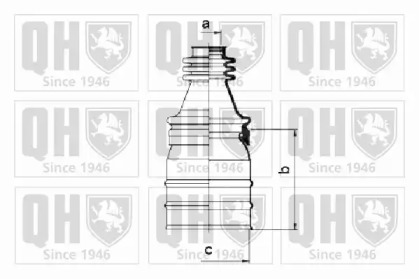 Комплект пыльника QUINTON HAZELL QJB472