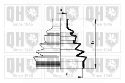 Комплект пыльника QUINTON HAZELL QJB498