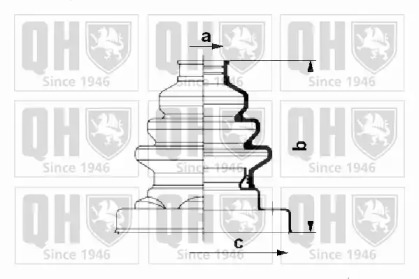 Комплект пыльника QUINTON HAZELL QJB542