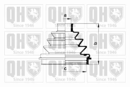 Комплект пыльника QUINTON HAZELL QJB576