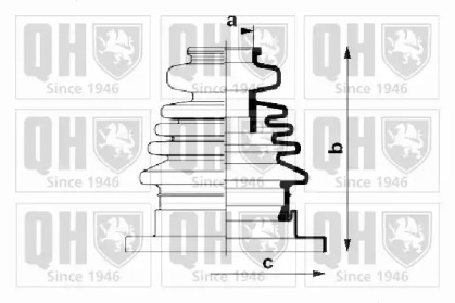 Комплект пыльника QUINTON HAZELL QJB653