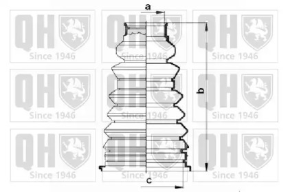 Комплект пыльника QUINTON HAZELL QJB665
