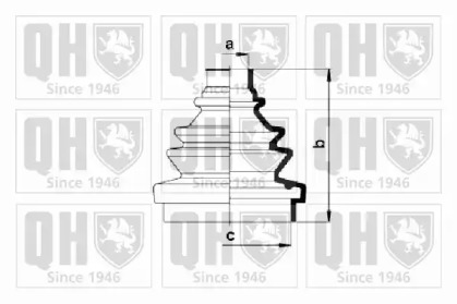 Комплект пыльника QUINTON HAZELL QJB740