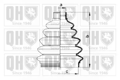 Комплект пыльника QUINTON HAZELL QJB741