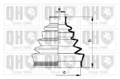 Комплект пыльника QUINTON HAZELL QJB754