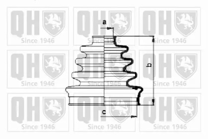 Комплект пыльника QUINTON HAZELL QJB755