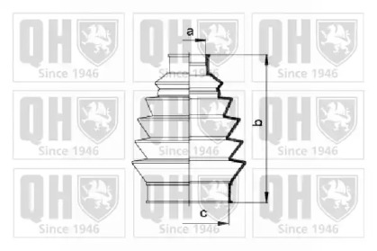 Комплект пыльника QUINTON HAZELL QJB756