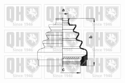 Комплект пыльника QUINTON HAZELL QJB783