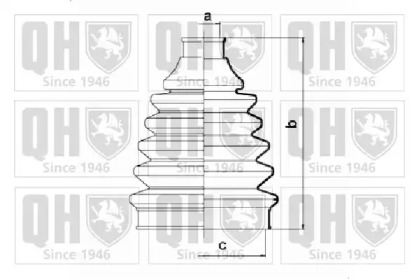 Комплект пыльника QUINTON HAZELL QJB803