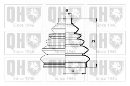 Комплект пыльника QUINTON HAZELL QJB834