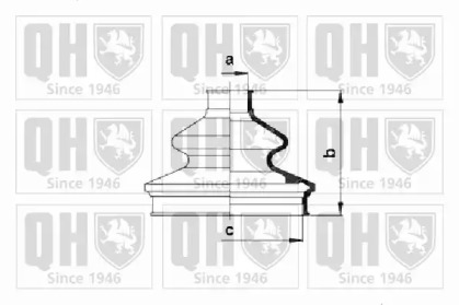 Комплект пыльника QUINTON HAZELL QJB835