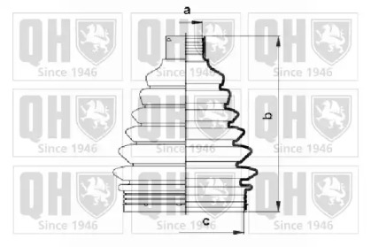 Комплект пыльника QUINTON HAZELL QJB843