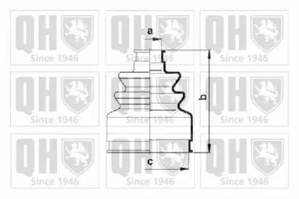 Комплект пыльника QUINTON HAZELL QJB845