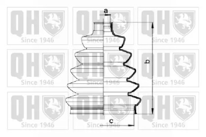 Комплект пыльника QUINTON HAZELL QJB868