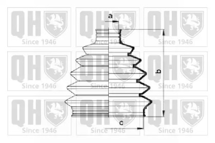 Комплект пыльника QUINTON HAZELL QJB873