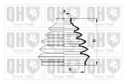 Комплект пыльника QUINTON HAZELL QJB876