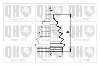 Комплект пыльника QUINTON HAZELL QJB894