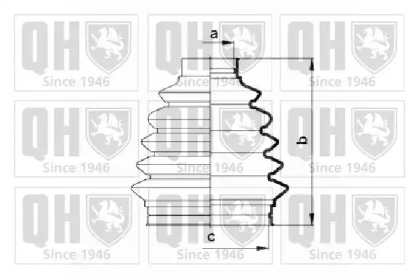 Комплект пыльника QUINTON HAZELL QJB905