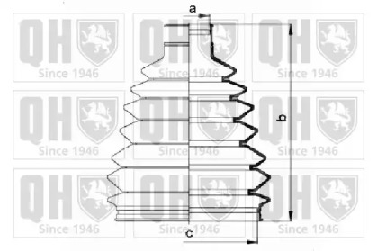 Комплект пыльника QUINTON HAZELL QJB908