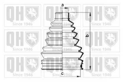 Комплект пыльника QUINTON HAZELL QJB916