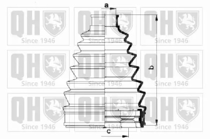 Комплект пыльника QUINTON HAZELL QJB935