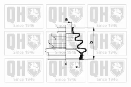 Комплект пыльника QUINTON HAZELL QJB940