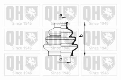 Комплект пылника, приводной вал QUINTON HAZELL QJB944