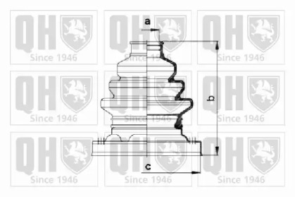 Комплект пыльника QUINTON HAZELL QJB947