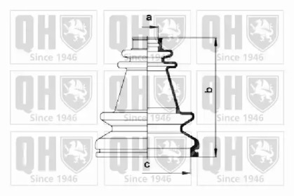 Комплект пыльника QUINTON HAZELL QJB998