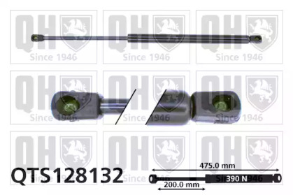 Газовая пружина, крышка багажник QUINTON HAZELL QTS128132