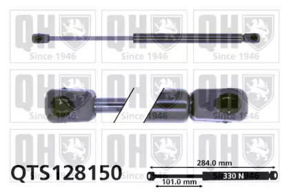 Газовая пружина, крышка багажник QUINTON HAZELL QTS128150