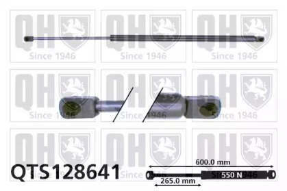 Газовая пружина, крышка багажник QUINTON HAZELL QTS128641