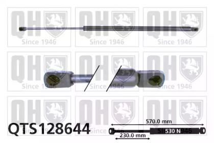 Газовая пружина, крышка багажник QUINTON HAZELL QTS128644