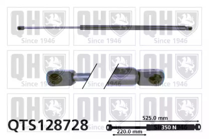 Газовая пружина, крышка багажник QUINTON HAZELL QTS128728