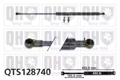 Газовая пружина, крышка багажник QUINTON HAZELL QTS128740