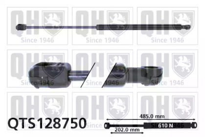 Газовая пружина, крышка багажник QUINTON HAZELL QTS128750