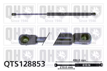 Газовая пружина, крышка багажник QUINTON HAZELL QTS128853