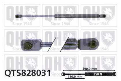 Газовая пружина QUINTON HAZELL QTS828031